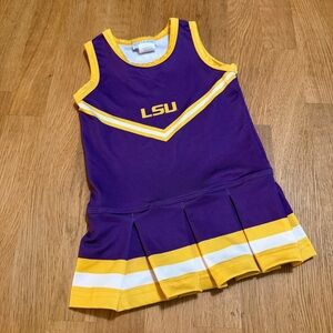 Vive La Fete 12 MONTHS Purple Gold LSU Tigers Sleeveless Cheer Dress